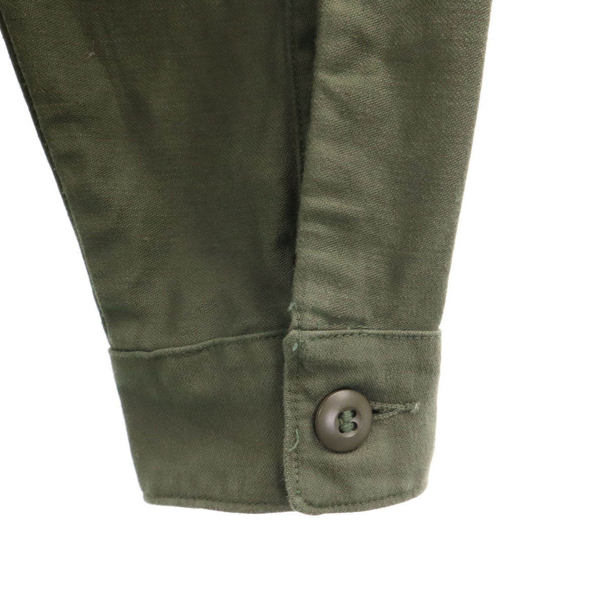 US ARMY アメリカ軍 70s ヴィンテージ ユーティリティ シャツジャケット 151/2 カーキ メンズ