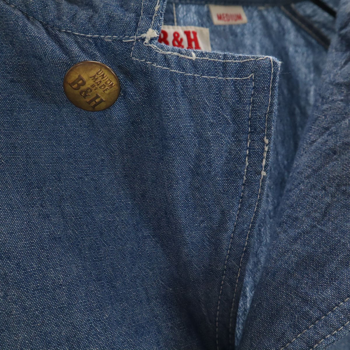 BALANCE + HARMONY バランスハーモニー USA製 長袖 カバーオール M ブルー系 B&H メンズ