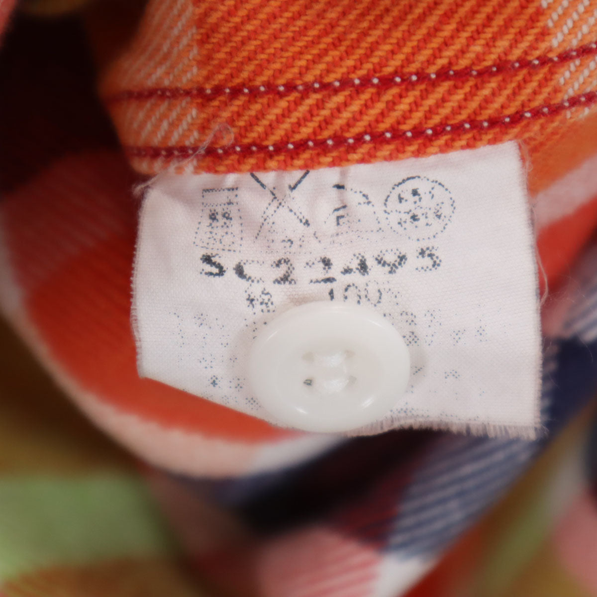 SUGAR CANE シュガーケーン チェック柄 長袖 シャツ S オレンジ系 東洋エンタープライズ メンズ