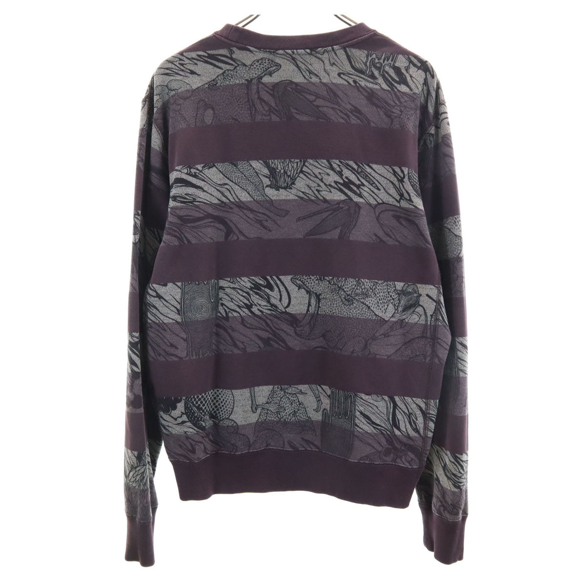 Paul Smith JEANS ポールスミスジーンズ ボーダー 長袖 トレーナー L パープル系 スウェット メンズ