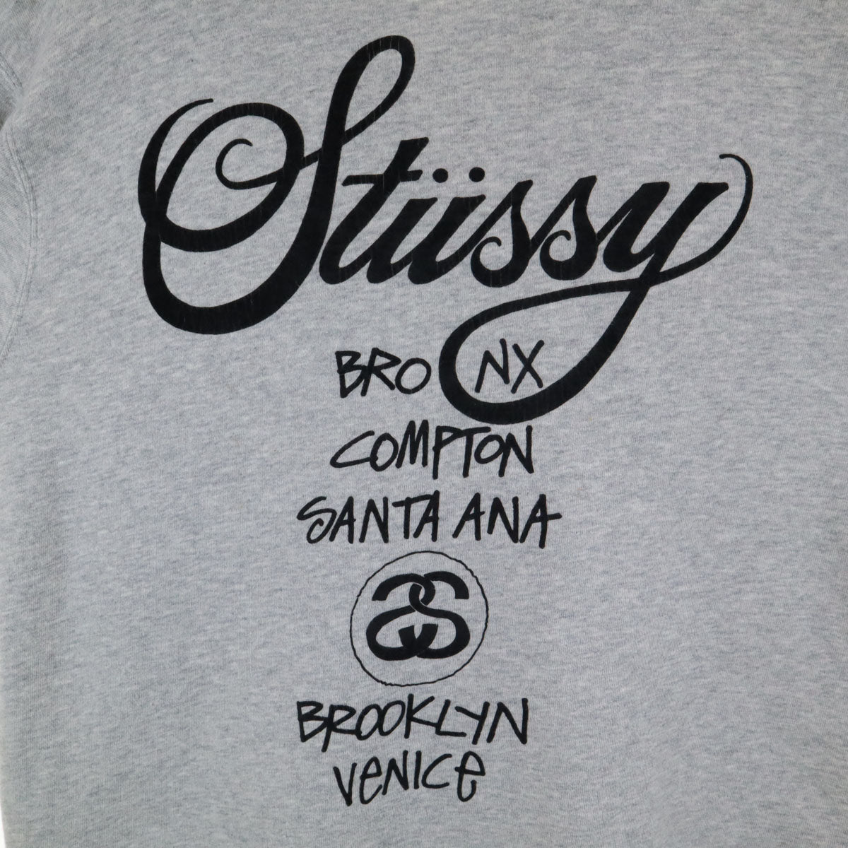 STUSSY ステューシー 長袖 パーカー L グレー系 スウェット メンズ