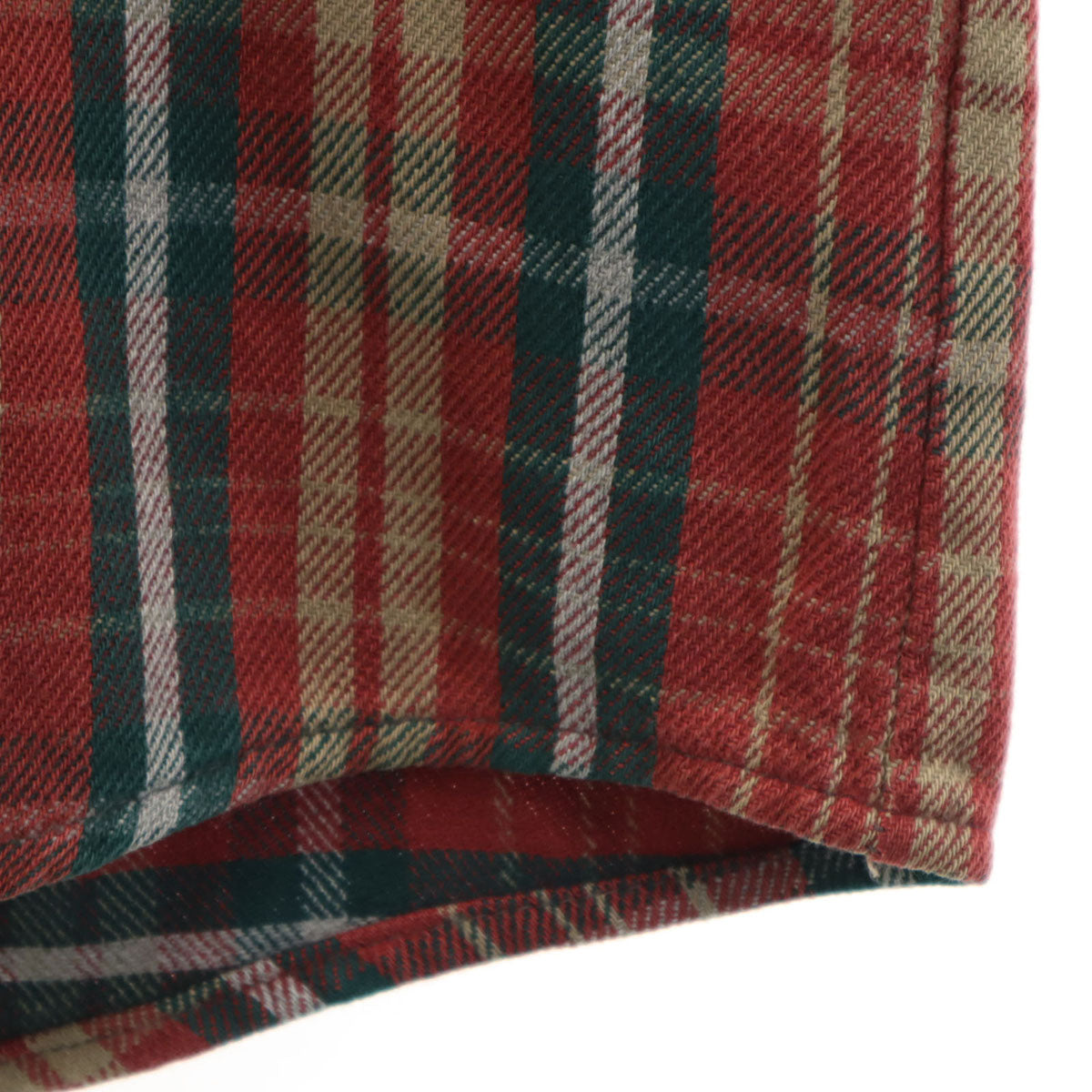 Levi's リーバイス 90s USA製 オールド チェック柄 長袖 アラスカ シャツ M レッド系 メンズ