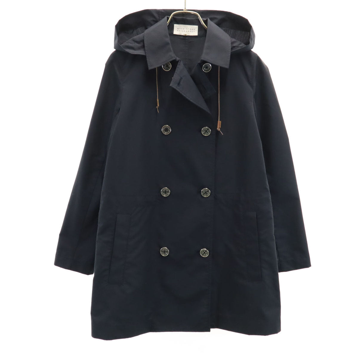 MACKINTOSH PHILOSOPHY マッキントッシュフィロソフィー フーデット ジャケット 34 ネイビー レディース