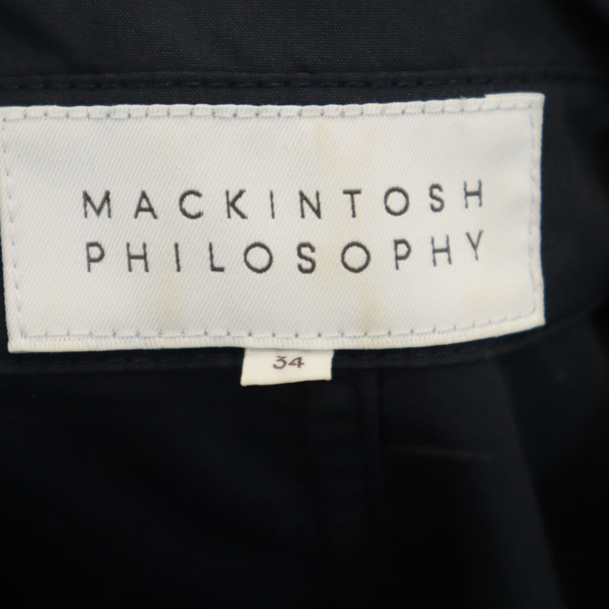 MACKINTOSH PHILOSOPHY マッキントッシュフィロソフィー フーデット ジャケット 34 ネイビー レディース