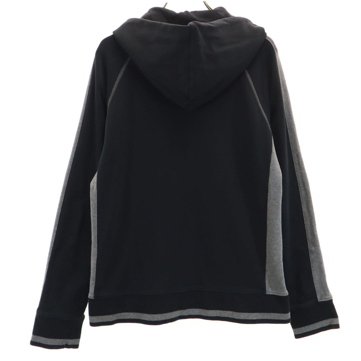 BURBERRY BLACK LABEL バーバリーブラックレーベル 長袖 ジップパーカー 3 黒 三陽商会 メンズ