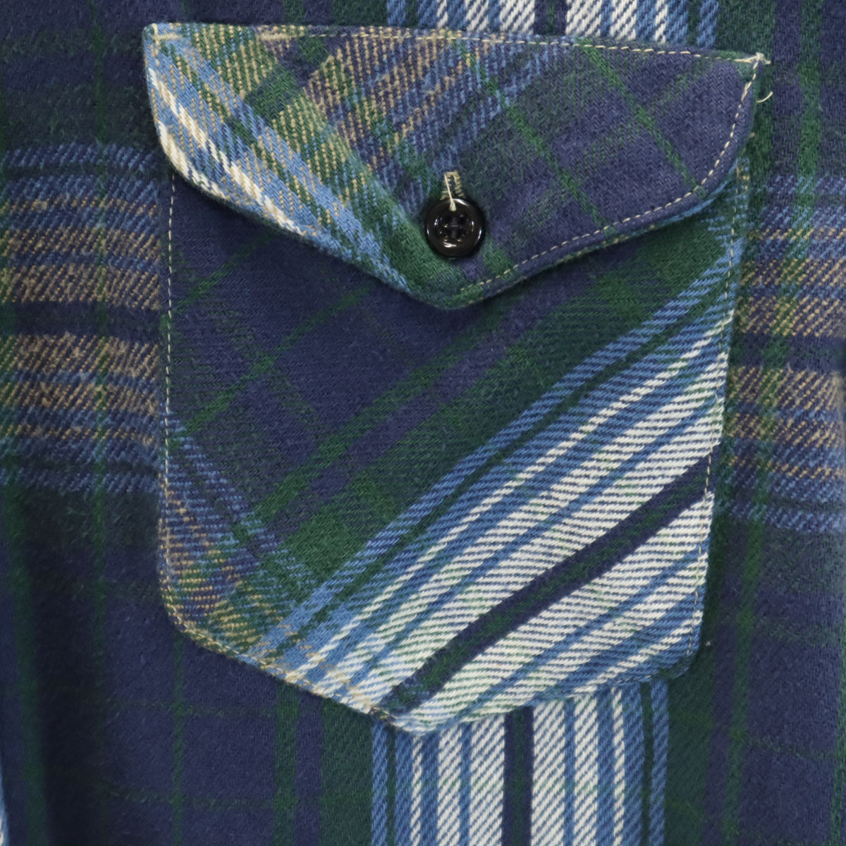 OSHKOSH オシュコシュ チェック柄 長袖 ネルシャツ ネイビー系 メンズ