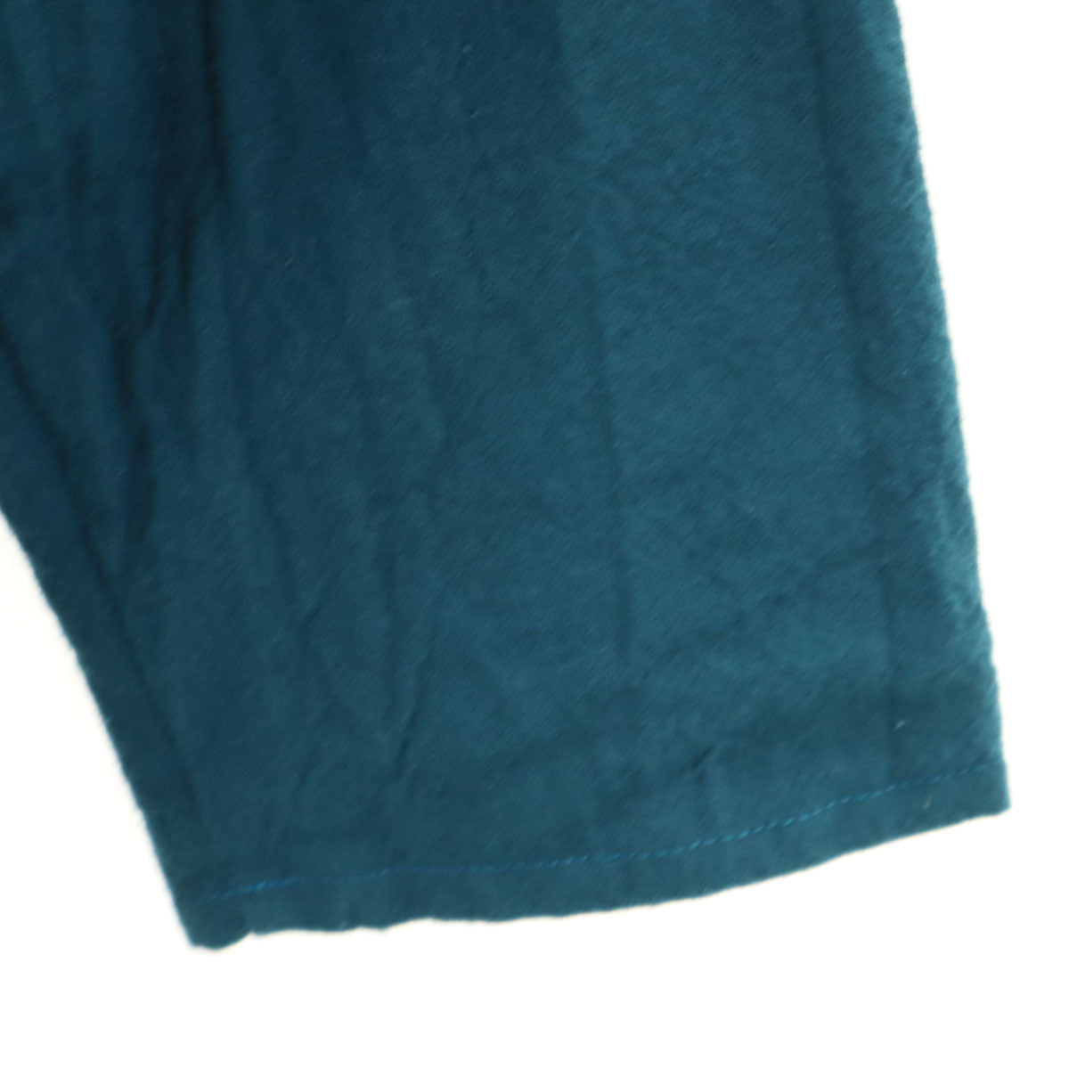 CHILLT リネンブレンド パッチワーク ジャケット L ターコイズ リバーシブル メンズ