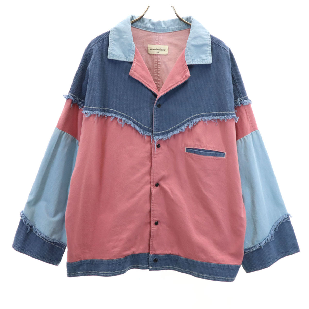 masterkey マスターキー 日本製 長袖 ウエスタンシャツ 2 ピンク系 メンズ