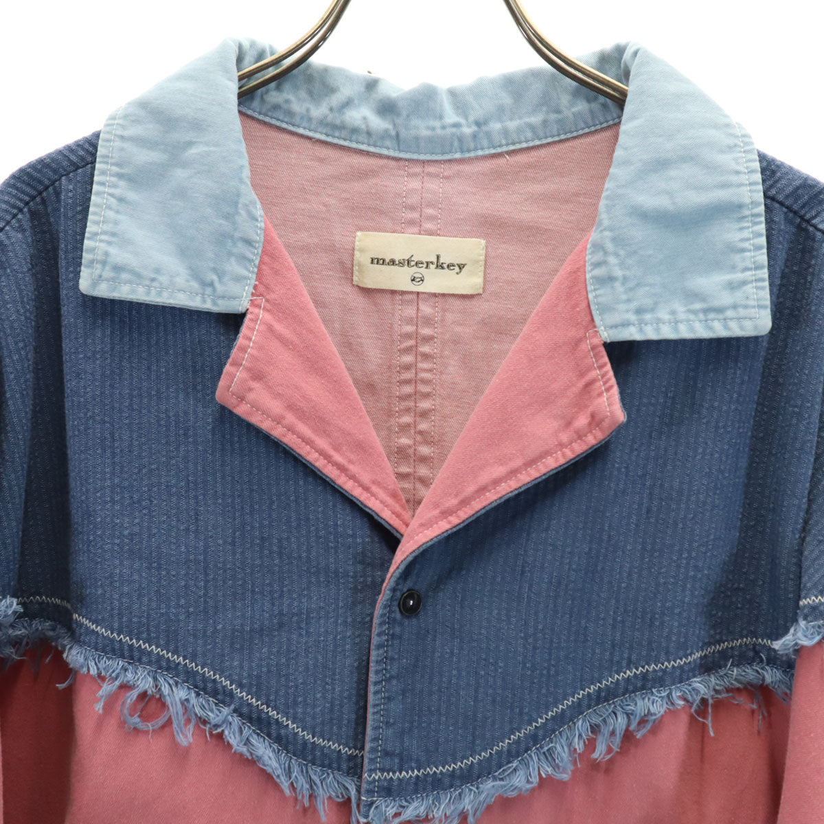 masterkey マスターキー 日本製 長袖 ウエスタンシャツ 2 ピンク系 メンズ