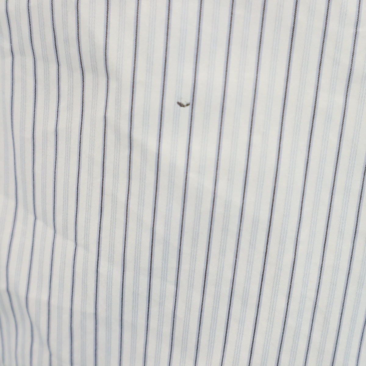 BURBERRY BLACK LABEL バーバリーブラックレーベル ストライプ柄 長袖 コットンシャツ 40 ホワイト系 三陽商会 メンズ