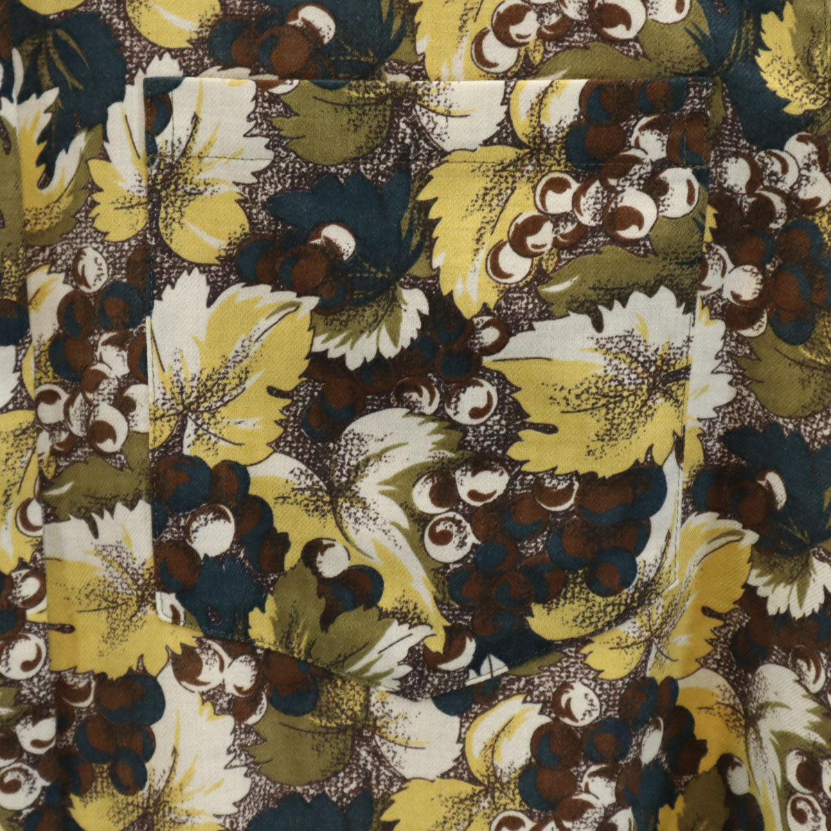 Christian Dior SPORTS クリスチャンディオールスポーツ 90s オールド ブドウ柄 長袖 シャツ M ブラウン系 フルーツ レディース