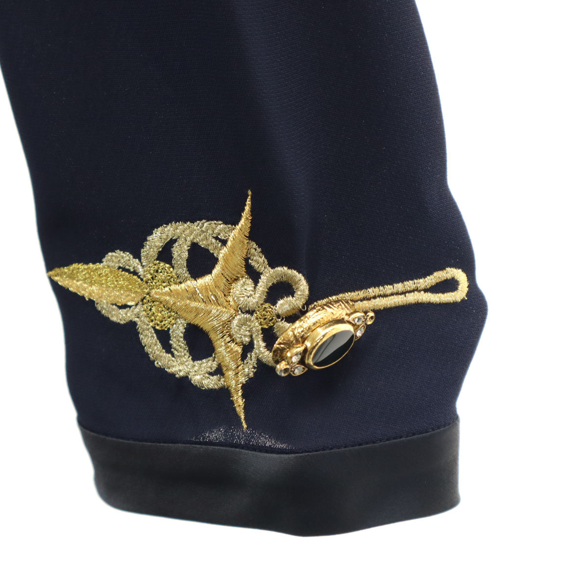 Christian Dior BOUTIQUE クリスチャンディオール ブティック フランス製 長袖 ボートネック プルオーバー ブラウス 38 ネイビー レディース