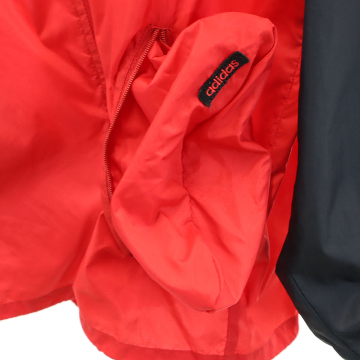 adidas アディダス 70s 80s ヴィンテージ ウインドブレーカー 94-5 レッド デサント ジャケット ポケッタブル メンズ
