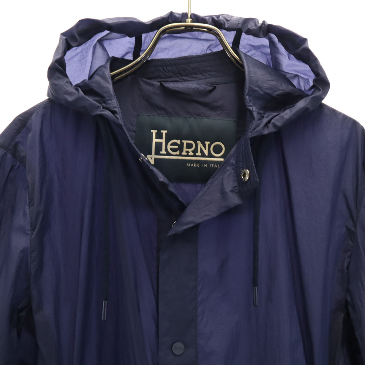 Herno ヘルノ イタリア製 ウルトラライト ジャケット 46 ネイビー メンズ