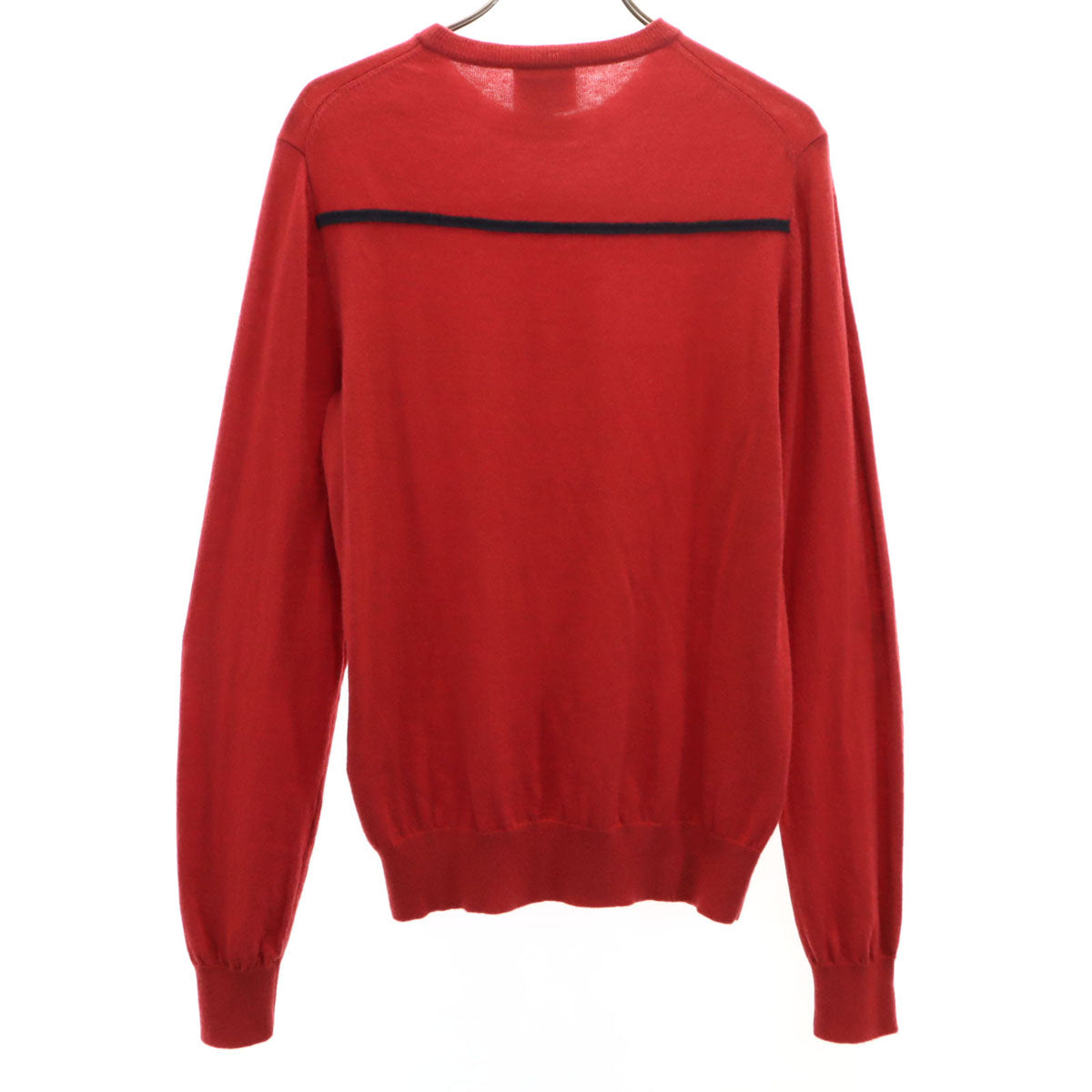 ARMANI COLLEZIONI アルマーニコレッツォーニ カシミヤブレンド 長袖 セーター 46 レッド ニット メンズ