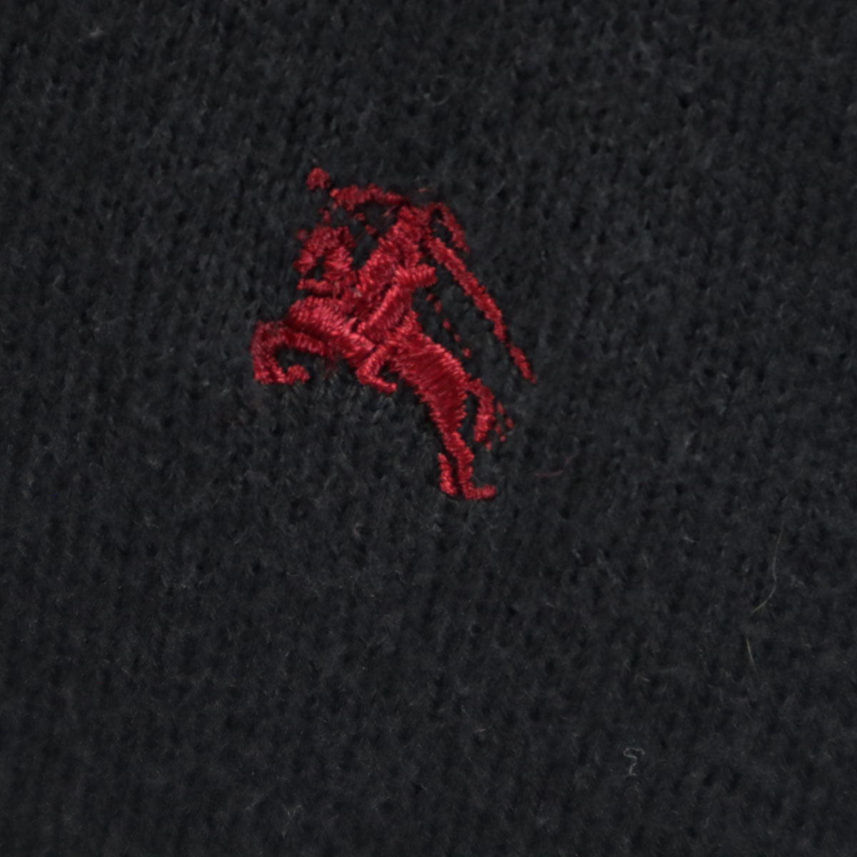 BURBERRY BLACK LABEL バーバリーブラックレーベル 長袖 ハーフジップ ニット 2 ブラック セーター 三陽商会 メンズ