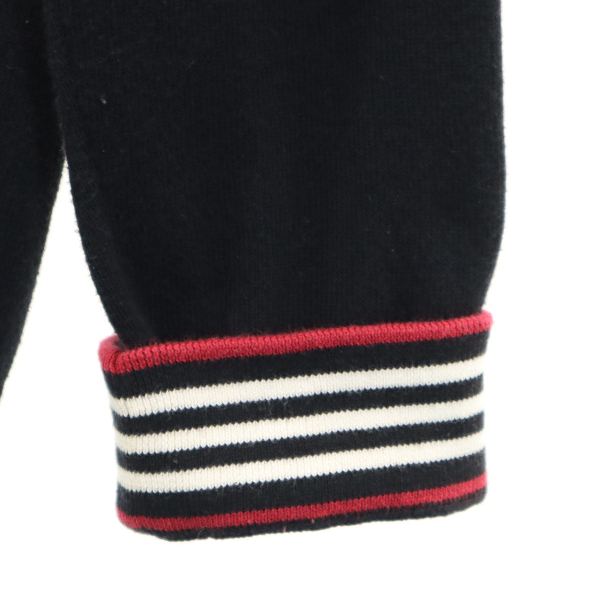 BURBERRY BLACK LABEL バーバリーブラックレーベル 長袖 ハーフジップ ニット 2 ブラック セーター 三陽商会 メンズ