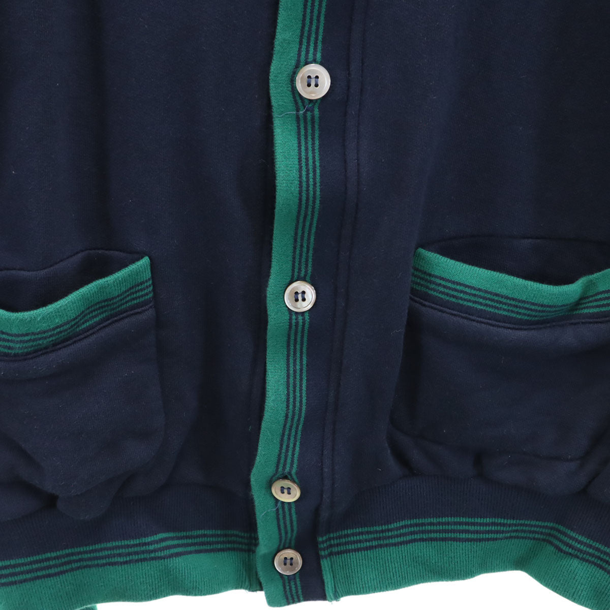 CHEMISE LACOSTE シュミーズラコステ 長袖 スウェット Vネック カーディガン 5 ネイビー メンズ