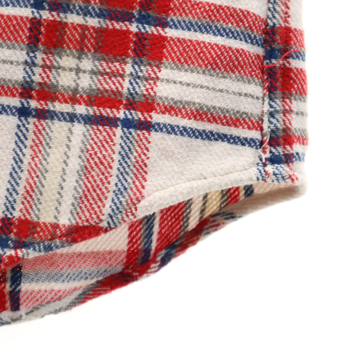 SUGAR CANE シュガーケーン チェック柄 長袖 ソフトツイル ワークシャツ L ホワイト 東洋エンタープライズ SC25930 メンズ