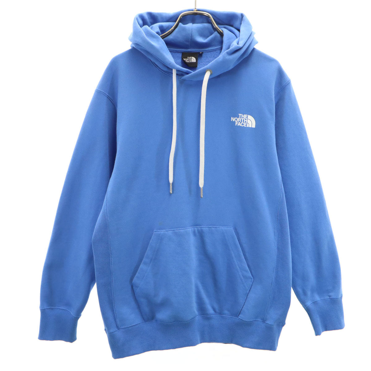 THE NORTH FACE ノースフェイス バック スクエアロゴ 長袖 スウェットパーカー S ブルー系 アウトドア NT12336 メンズ