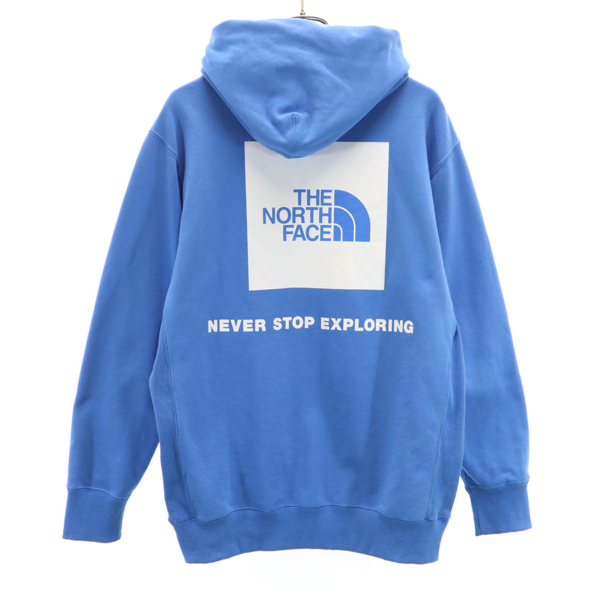 THE NORTH FACE ノースフェイス バック スクエアロゴ 長袖 スウェットパーカー S ブルー系 アウトドア NT12336 メンズ