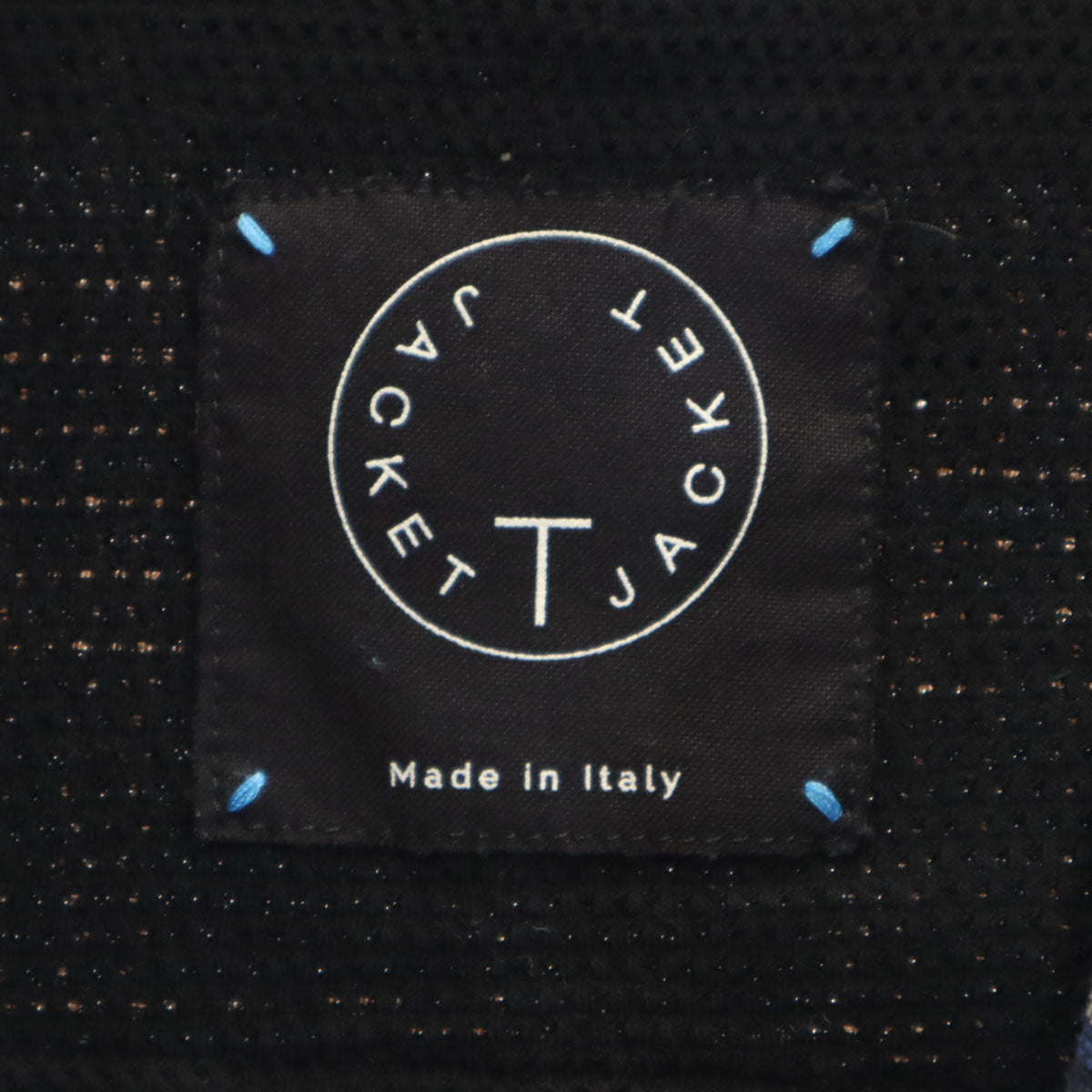 T-JACKET ティージャケット チェック柄 長袖 テーラードジャケット S ネイビー アンコン メンズ