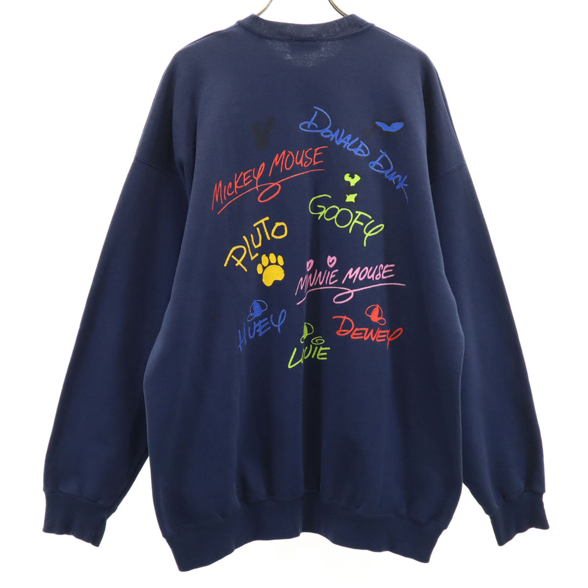 Walt Disney World ウォルトディズニーワールド ミッキーフレンズ 長袖 スウェット トレーナー ネイビー メンズ