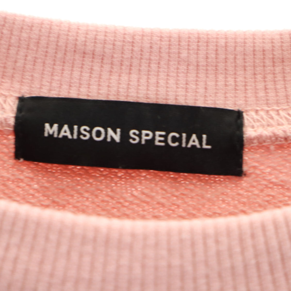 MAISON SPECIAL メゾンスペシャル 長袖 オーバーシルエット スウェット トレーナー FREE ピンク 2WAY レディース