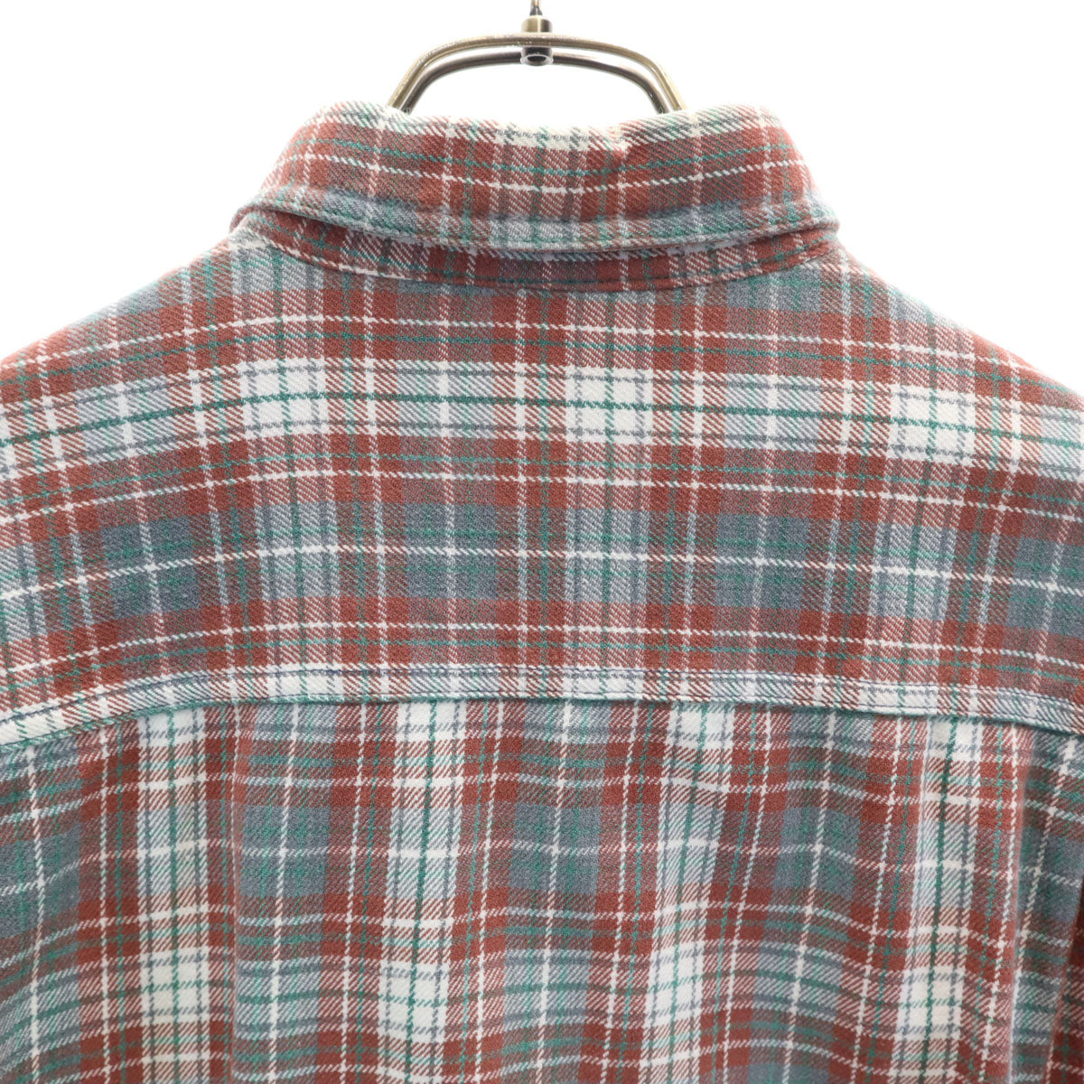 PEPSI ペプシ 90s オールド 長袖 ネルシャツ M レッド系 メンズ