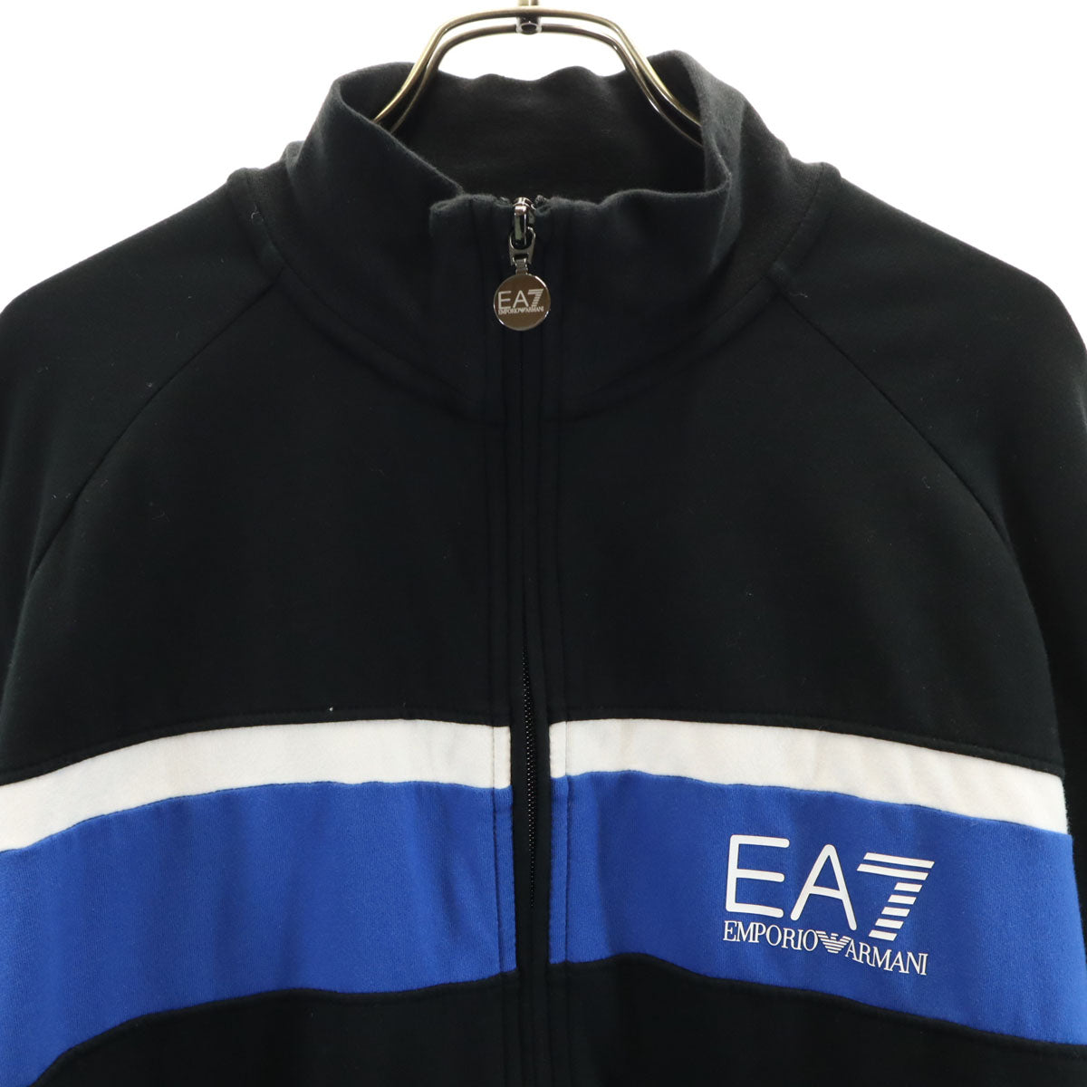 Emporio Armani エンポリオアルマーニ EA7 長袖 ジップジャケット XL ブラック系 スウェット メンズ