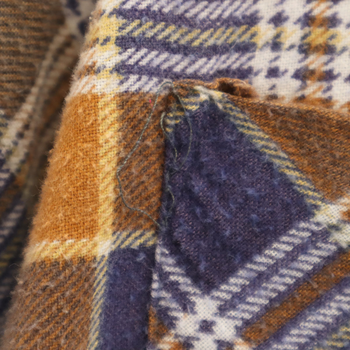 Chandler チャンドラー 90s オールド チェック 長袖 ネルシャツ M オレンジ系 メンズ