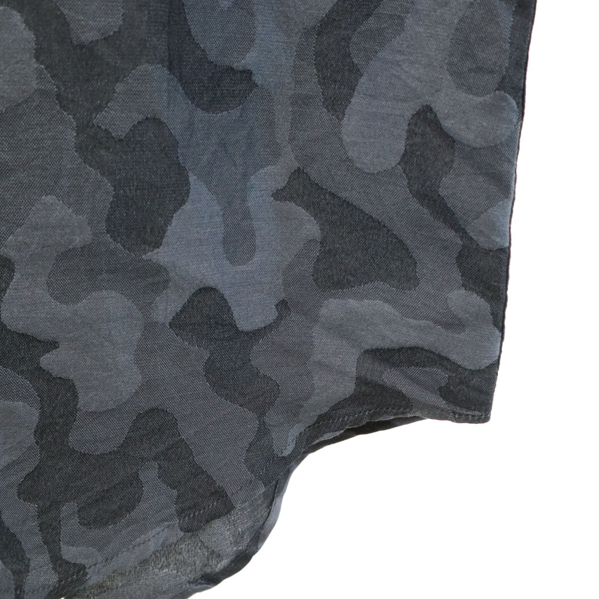 Gianni Versace ジャンニヴェルサーチ イタリア製 カモフラ柄 長袖 シャツ 46 グレー 迷彩 メンズ