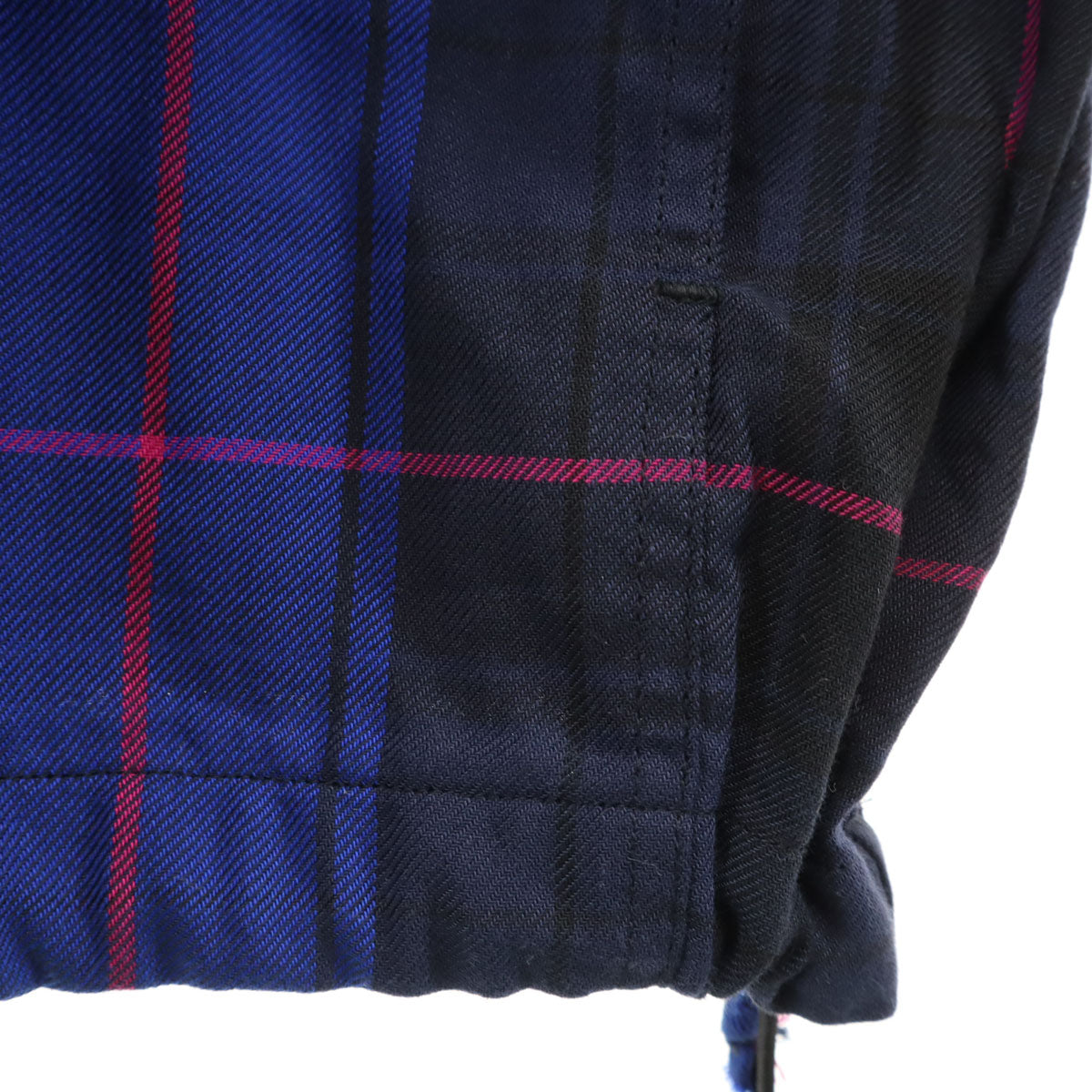 SOPHNET. ソフネット チェック 長袖 ハーフジップ ジャケット M ブルー系 プルオーバー メンズ