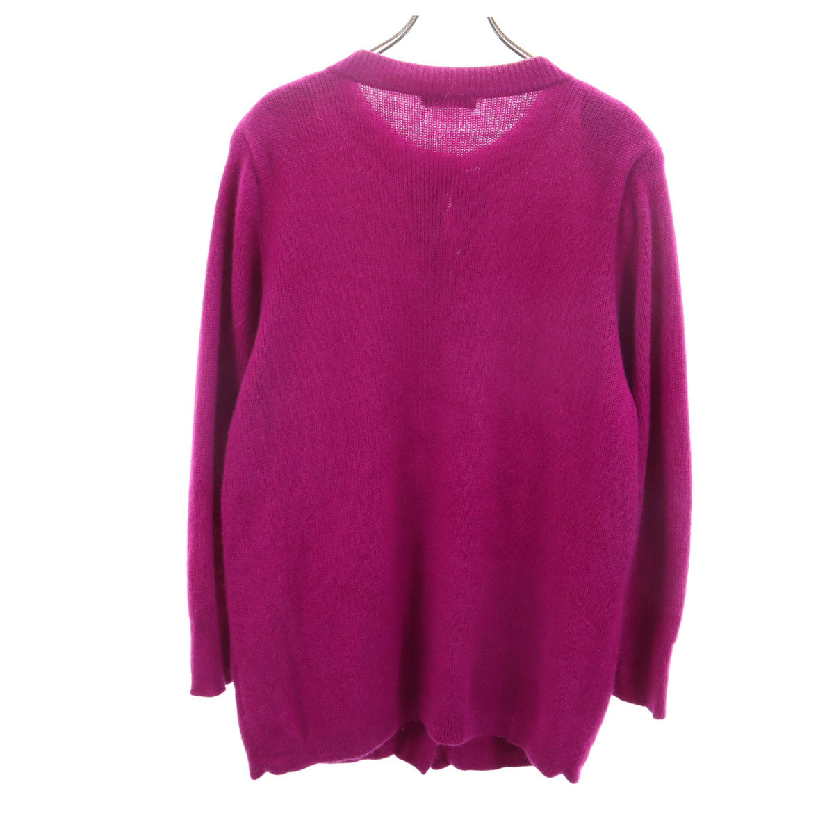 YVES SAINT LAURENT イヴサンローラン 90s オールド 長袖 ニットカーディガン M パープル系 レディース