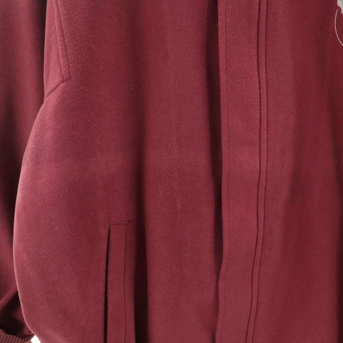 CLUB adidas クラブ アディダス 70s 80s ヴィンテージ マイクロフリース ブルゾン O ボルドー系 デサント ジャケット メンズ