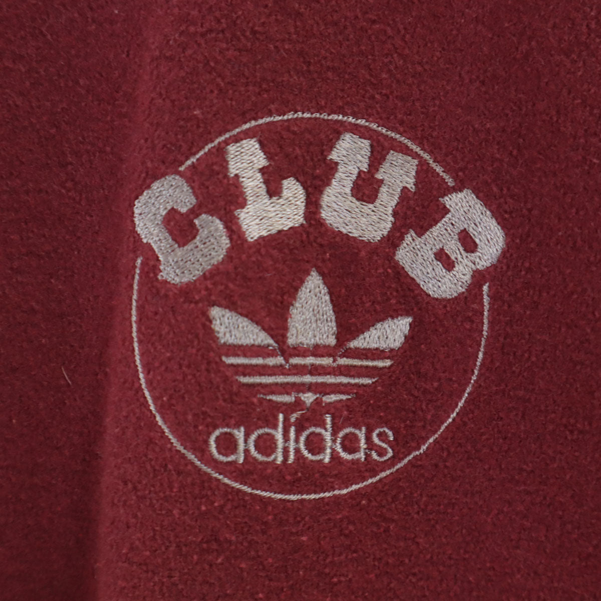 CLUB adidas クラブ アディダス 70s 80s ヴィンテージ マイクロフリース ブルゾン O ボルドー系 デサント ジャケット メンズ