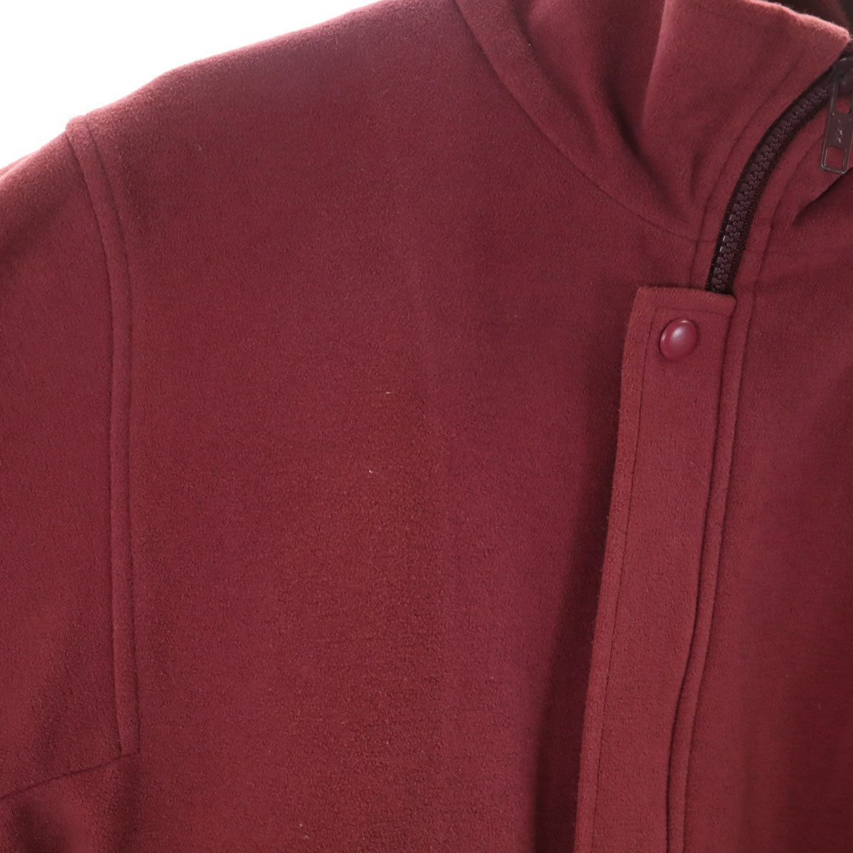 CLUB adidas クラブ アディダス 70s 80s ヴィンテージ マイクロフリース ブルゾン O ボルドー系 デサント ジャケット メンズ
