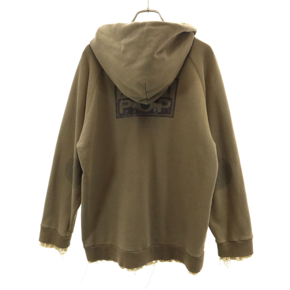 ランプ 長袖 ジップパーカー L カーキ系 メンズ