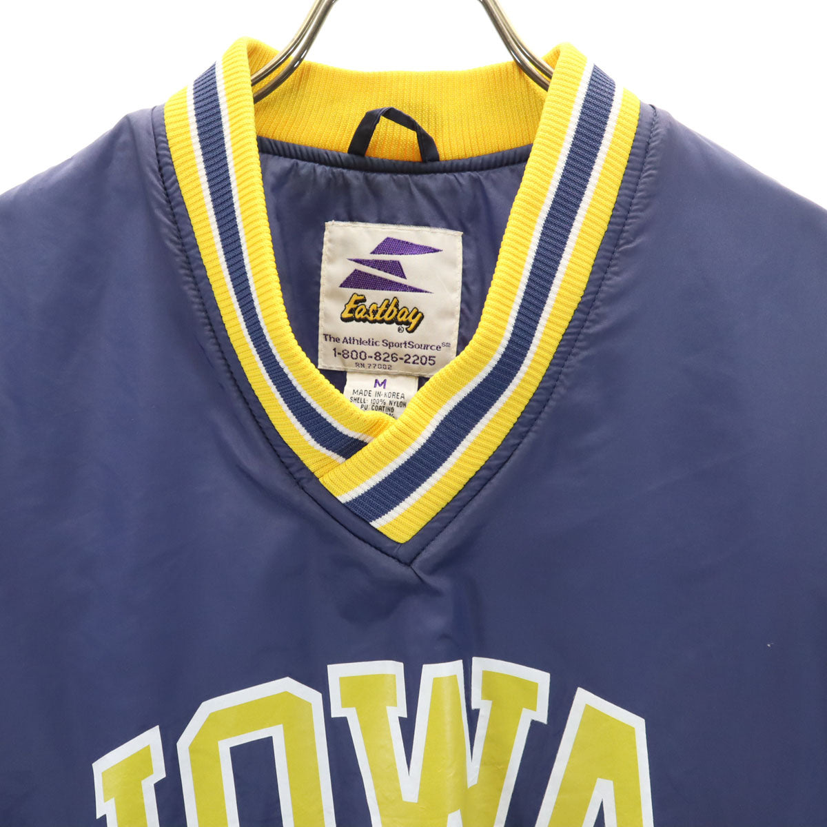 EASTBOY イーストボーイ 長袖 プルオーバー ナイロンジャケット M ブルー系 裏起毛 レディース