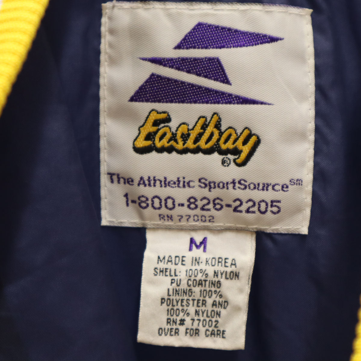 EASTBOY イーストボーイ 長袖 プルオーバー ナイロンジャケット M ブルー系 裏起毛 レディース