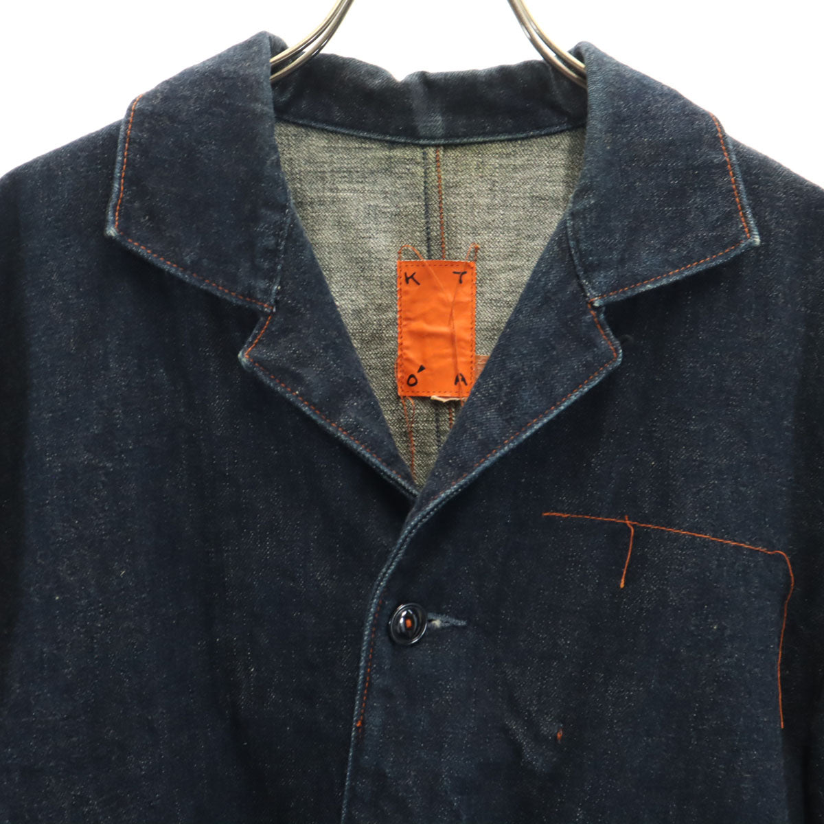 KATO' カトーイリョウ デニム カバーオール L ネイビー メンズ