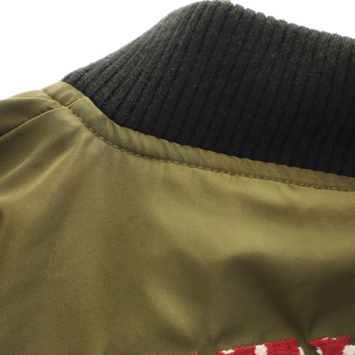 LOW BLOW KNUCKLE ローブローナックル BETTY BOOP ベティブープ コラボ リバーシブル MA-1 ジャケット M カーキ メンズ