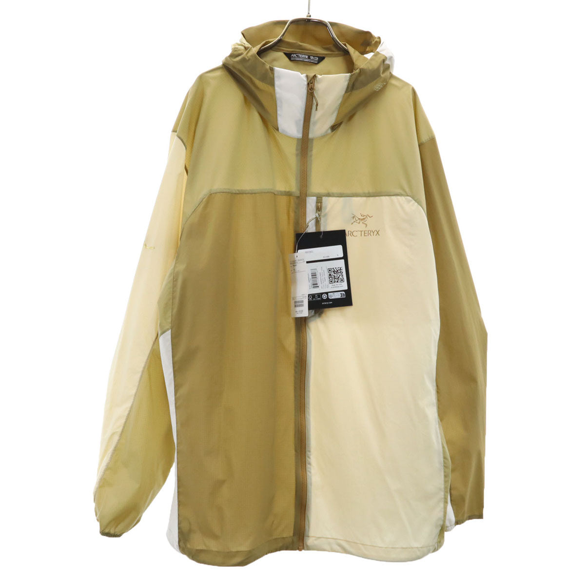 未使用 ARC'TERYX アークテリクス BEAMS ビームス 別注 スコーミッシュフーディー ウインドブレーカー XXL ベージュ アウトドア ビッグサイズ メンズ