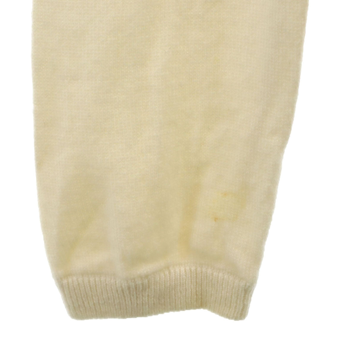 LOUIS VUITTON ルイヴィトン イタリア製 カシミヤ100％ 長袖 ニット M オフホワイト レディース