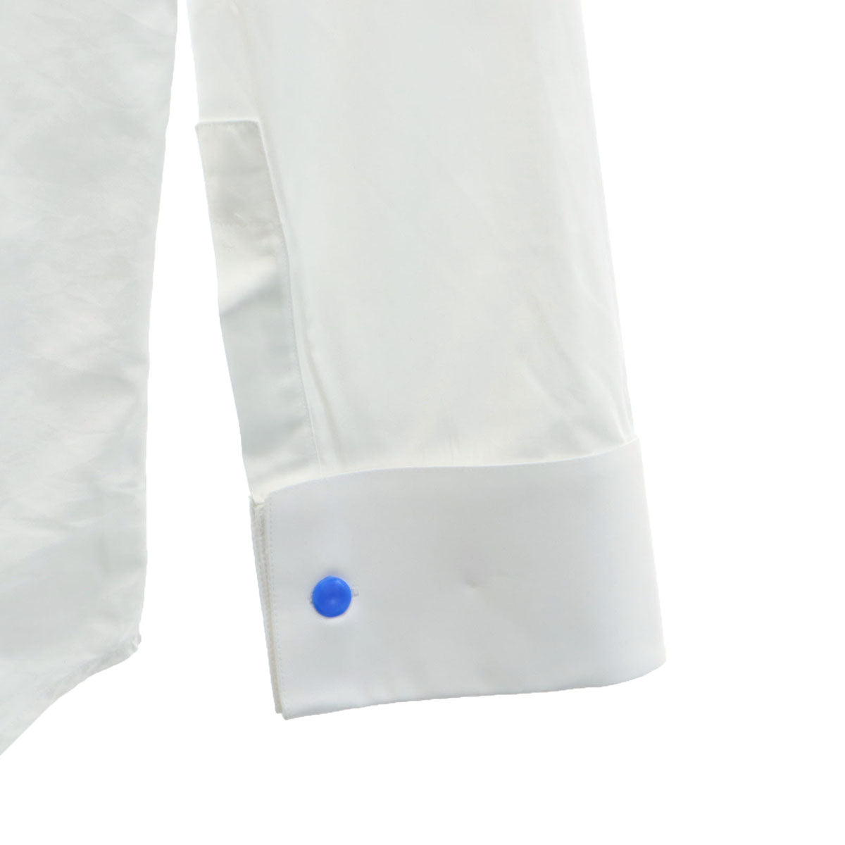 Dior ディオール イタリア製 長袖 コットンシャツ 42 ホワイト 比翼 メンズ