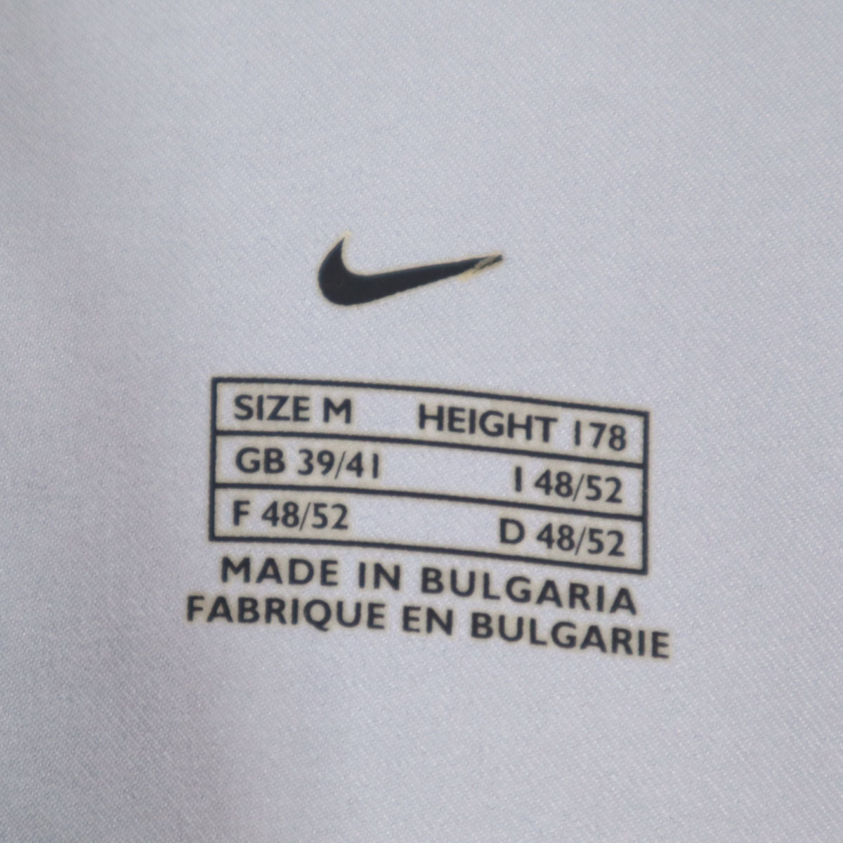 NIKE ナイキ ストライプ 長袖 Vネック シャツ M ブルー系 サイドメッシュ メンズ