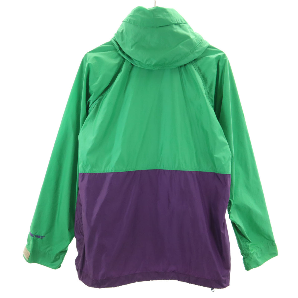 Mt RAINIER DESIGN マウントレイニアデザイン ハーフジップ ナイロンジャケット M グリーン系 ポケッタブル プルオーバー 裏メッシュ メンズ