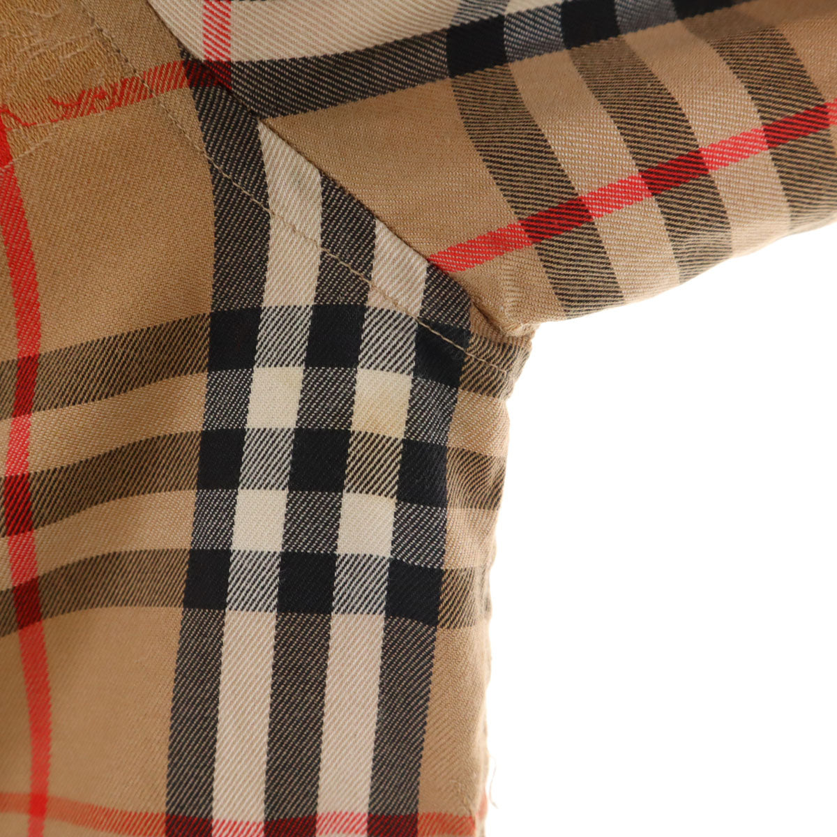 Burberrys バーバリーズ 90s オールド ノバチェック 長袖 コットンシャツ M ベージュ レディース