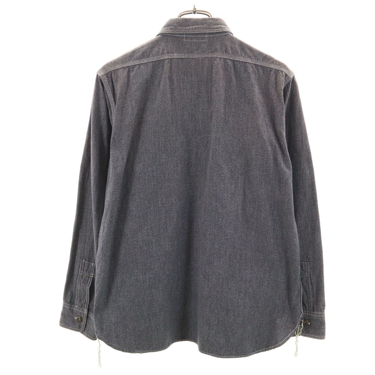 SUGAR CANE シュガーケーン 日本製 1934年 シカゴ万博記念 復刻 長袖 コットンコバート ワークシャツ M チャコールグレー 東洋エンタープライズ SC28281 メンズ