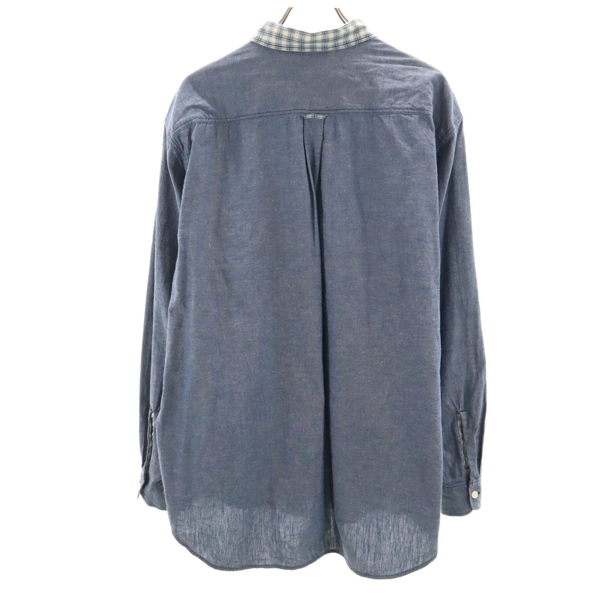 NATURE TRAIL ネイチャートレイル 長袖 プルオーバー シャンブレーシャツ L ネイビー ピンクハウス メンズ